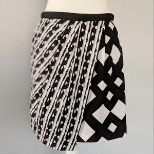 🌸2 for $20 Peter Pilotto Black and white wrap mini skirt